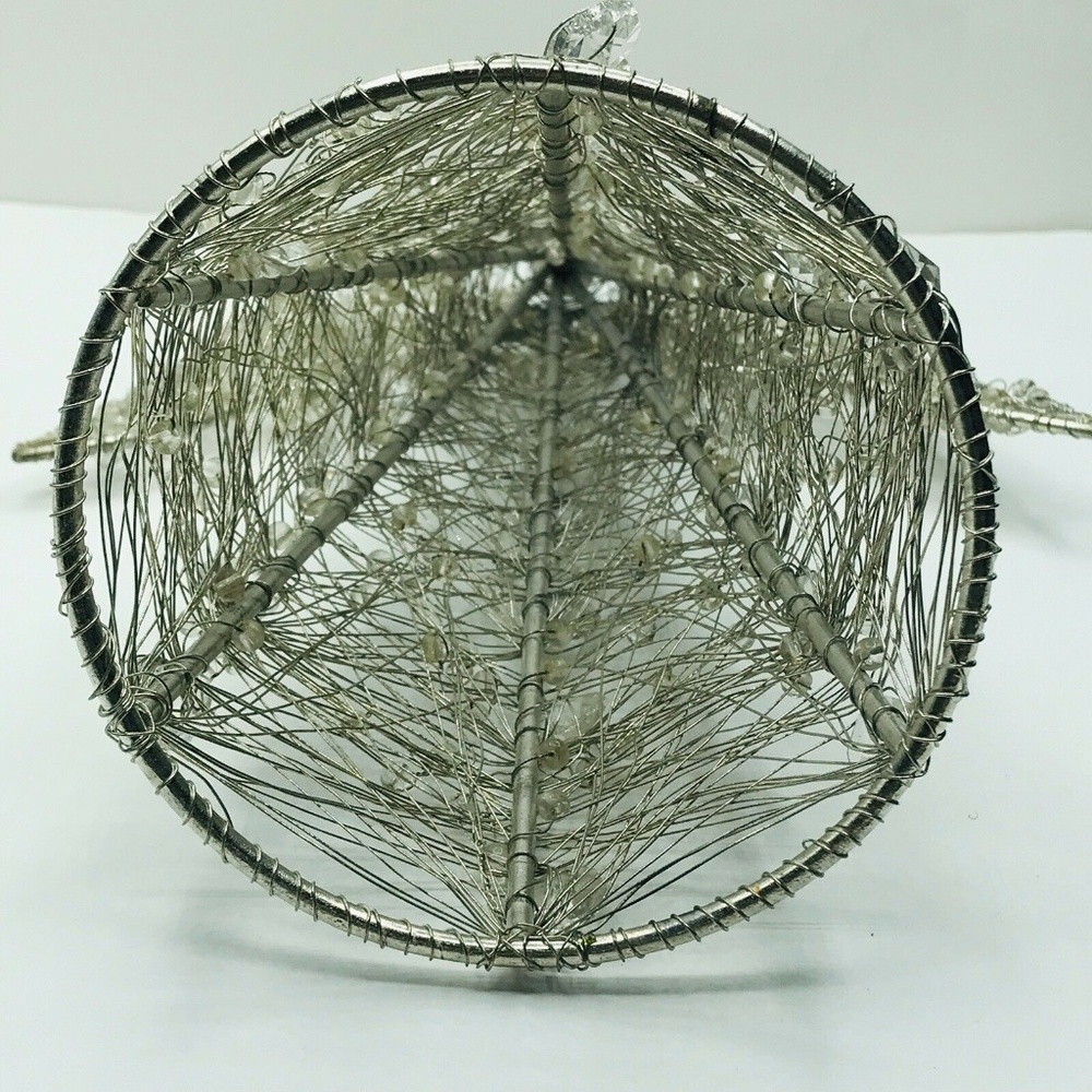 Angle Christmas Tree Topper Wire Gem Crystal 13" - Picture 7 of 8